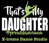 X-treme Dance Studio family shirts (son, daughter, siblings)
